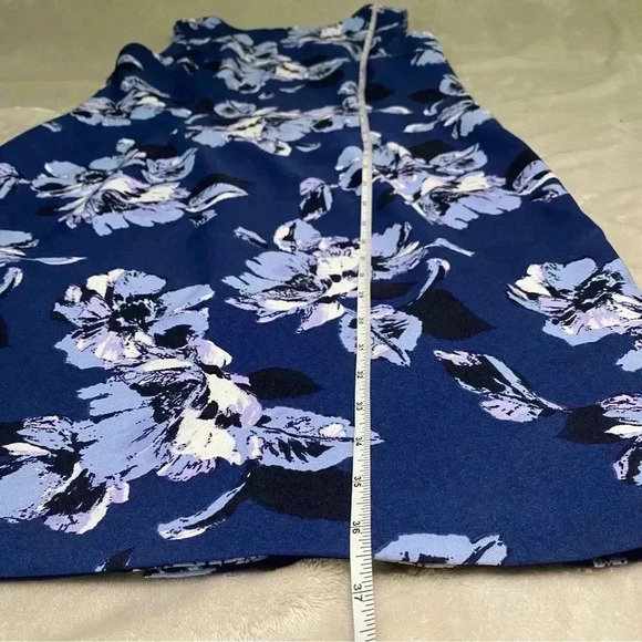MARIO  SERRANI blue floral formal dress. Size 8 - Picture 5 of 7